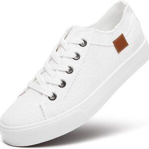 Women's Sneakers Canvas Shoes for Women Lace up Fashion Canvas Sneakers Classic